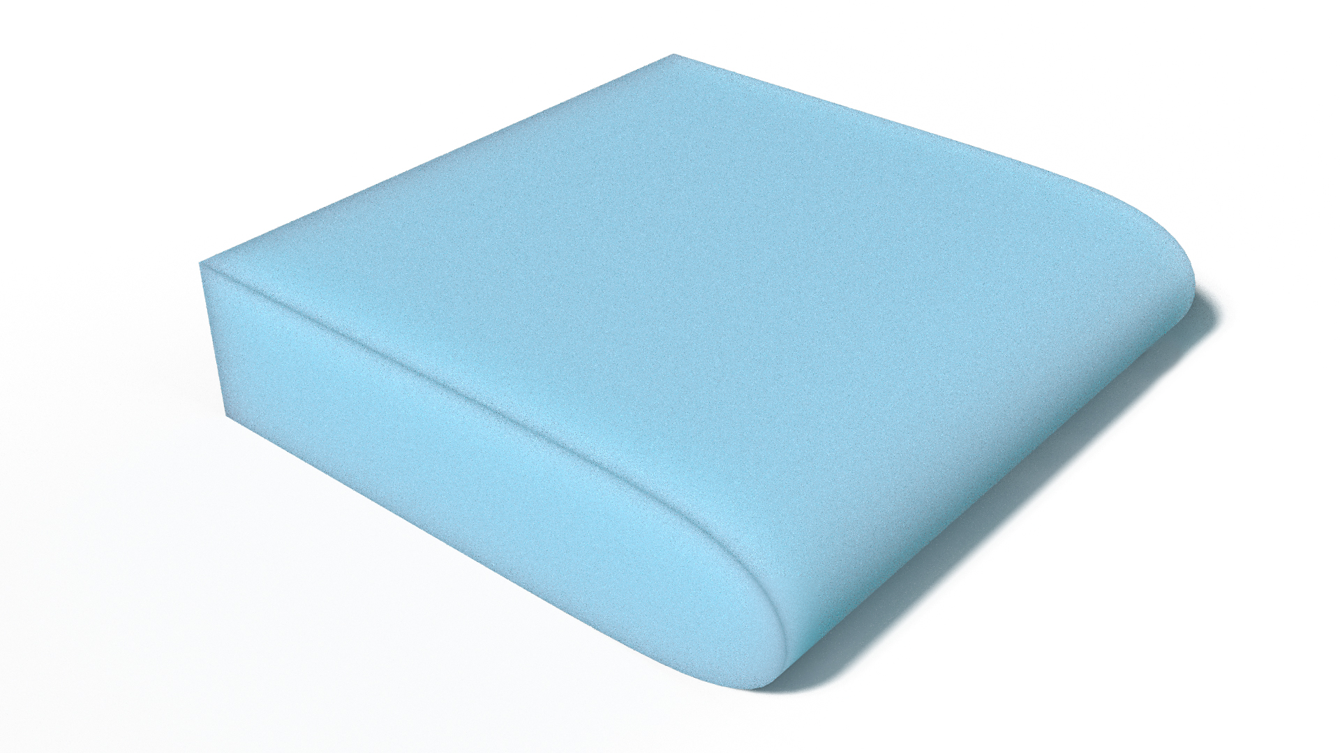 Custom bull nose foam cushion for bench seating