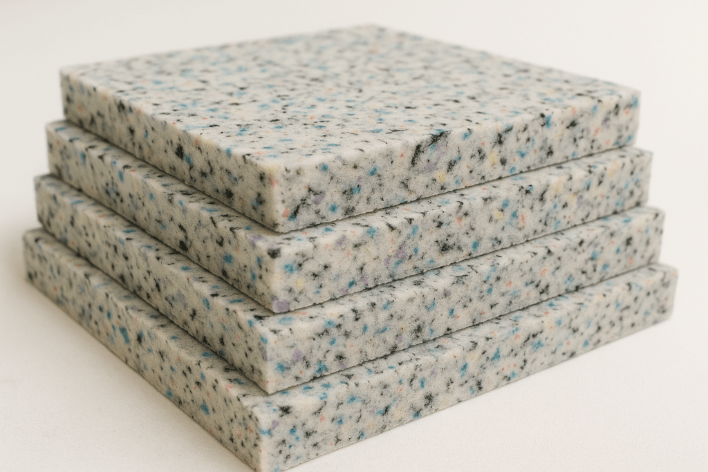 High Density Rebonded Foam Sheet C-150 cut to size for commercial, gym, and acoustic use