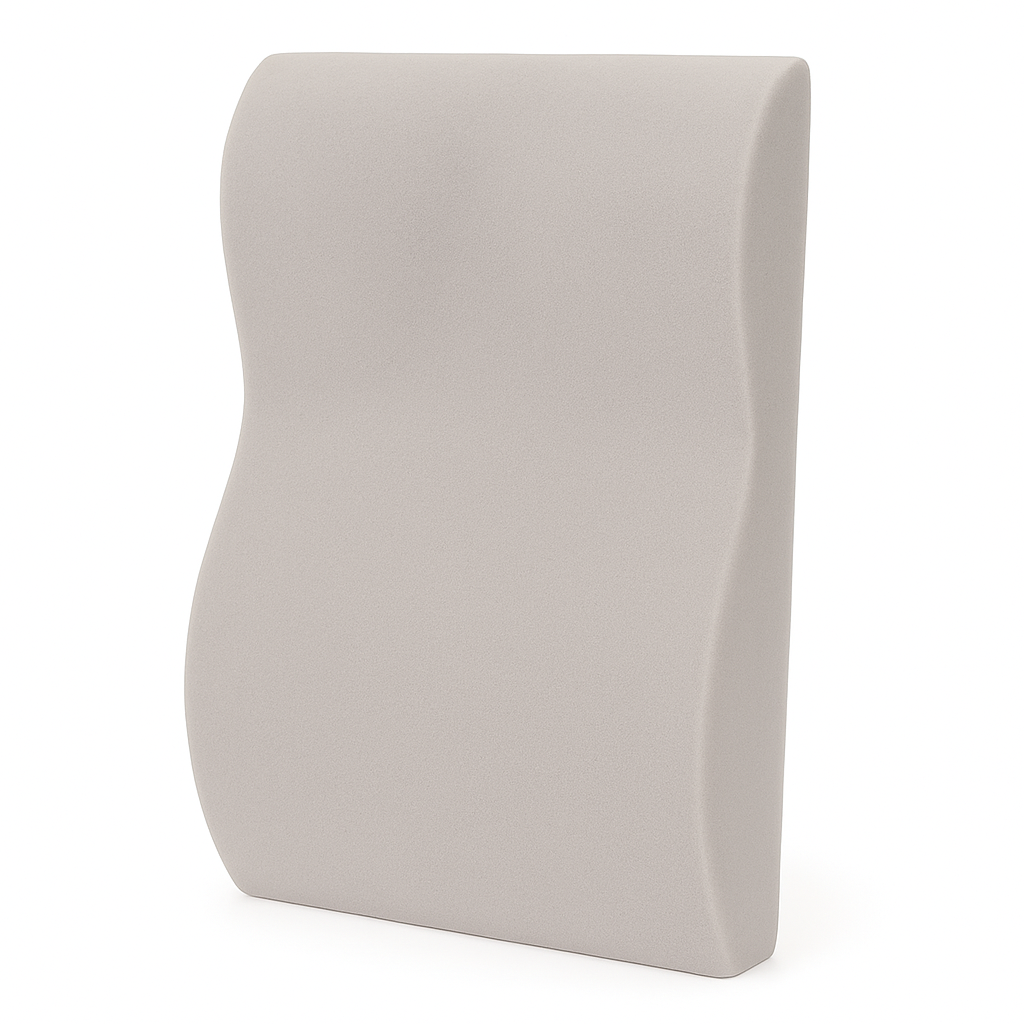 Contoured foam insert for retro TV chair – ergonomic back support cushion, high-density foam
