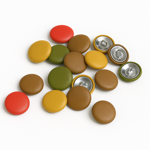 Upholstery buttons for cushions and furniture