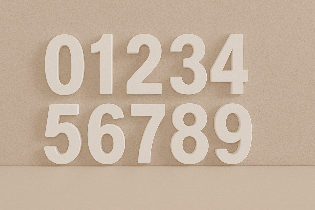 Custom polystyrene letters and numbers cut to size