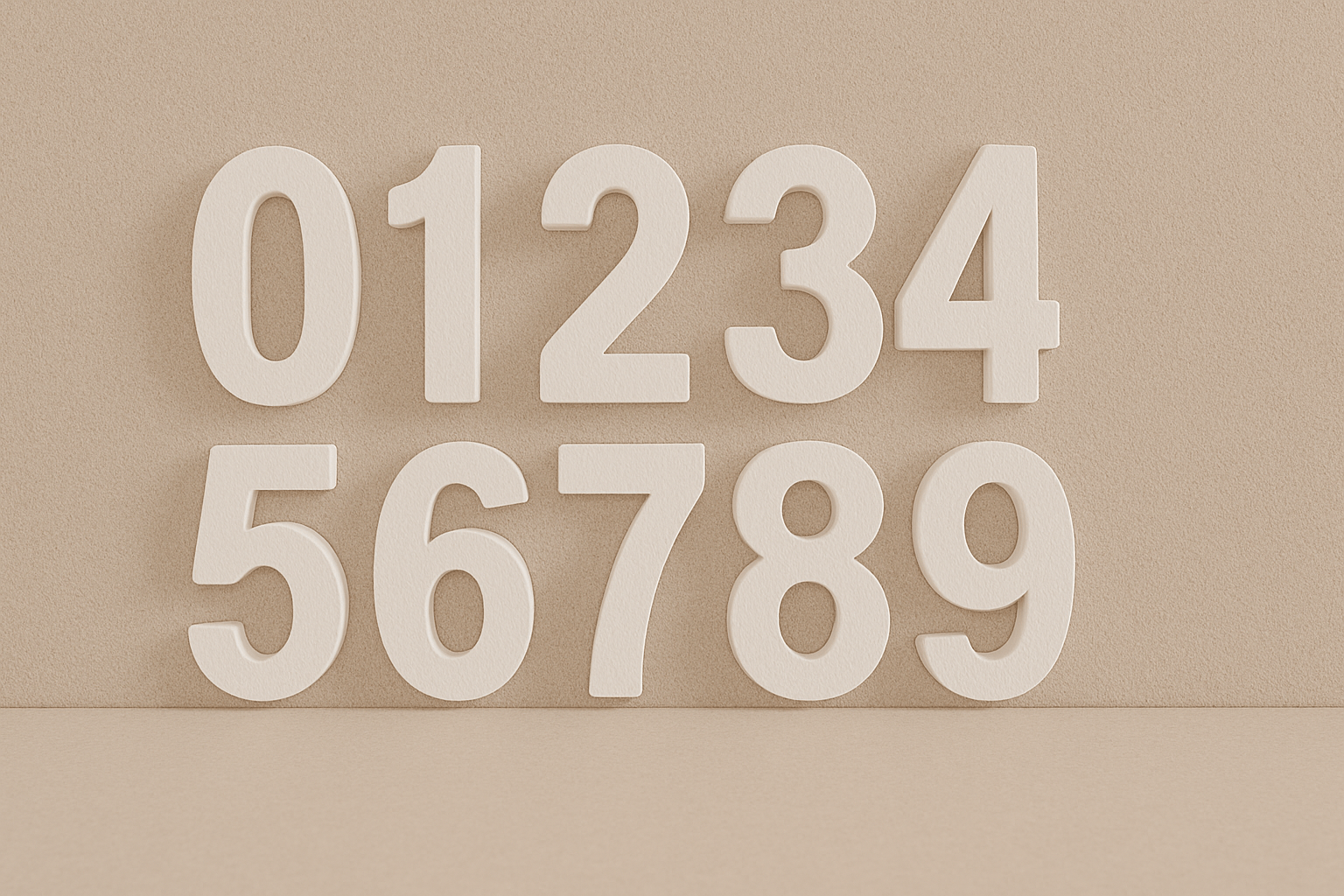Custom polystyrene letters and numbers cut to size