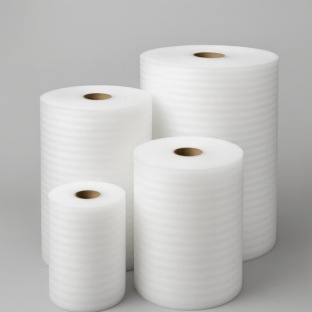 EPE foam rolls – closed-cell polyethylene protective wrap for packaging and surface protection