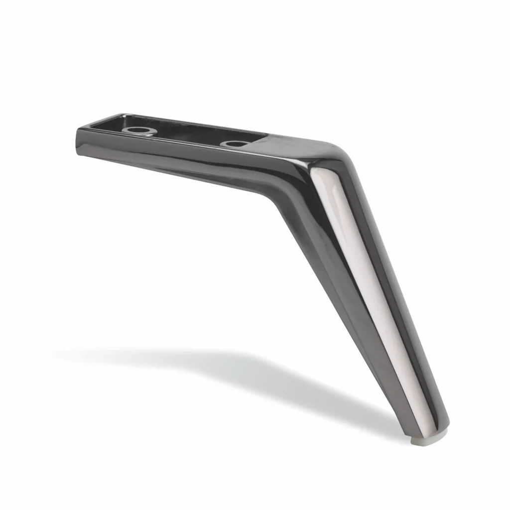 Emily black nickel chair leg