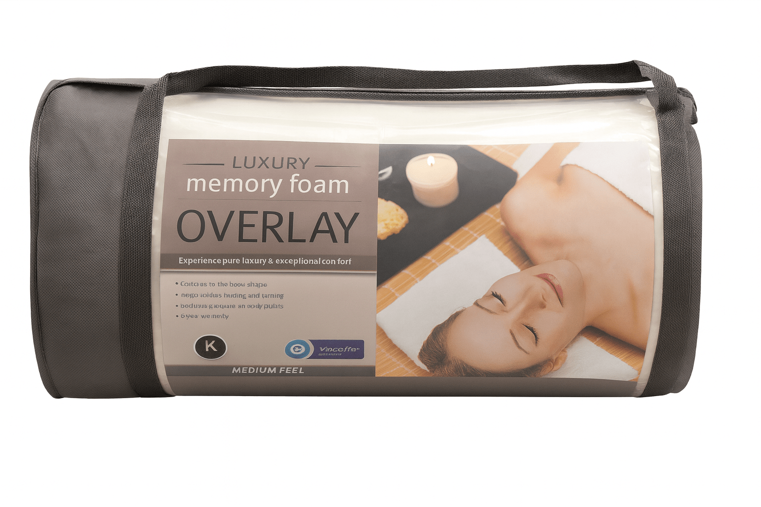 Memory foam mattress topper