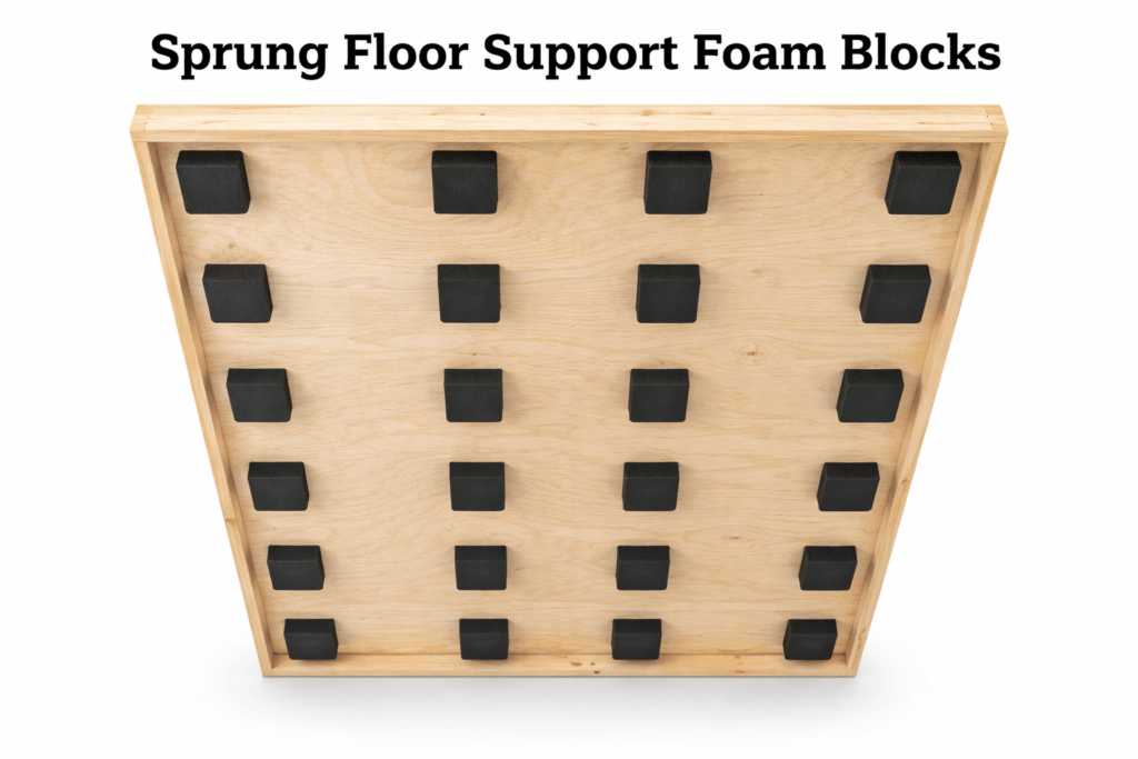 Sprung Floor Support Foam Blocks
